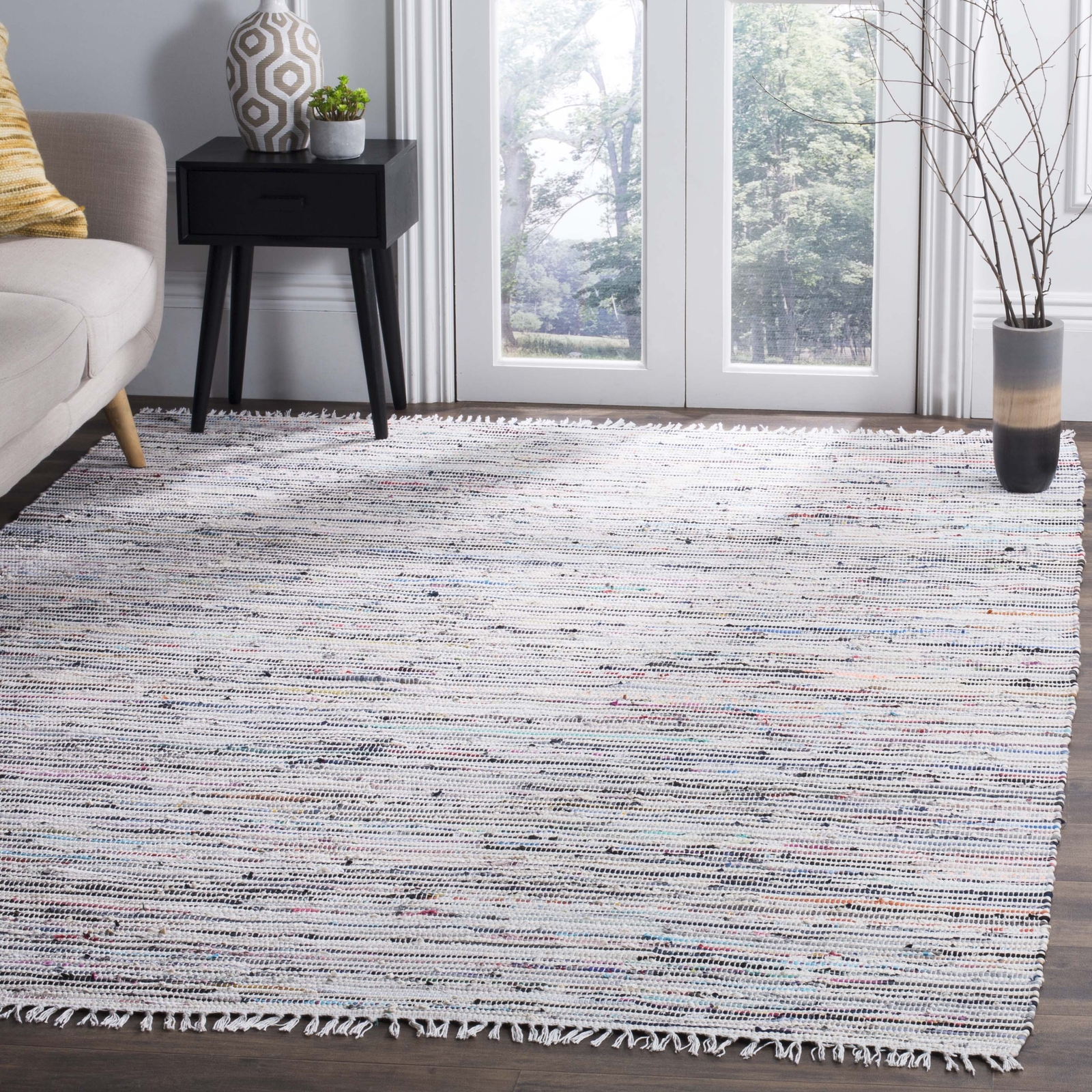 Safavieh Rag Rug IVORY / MULTI 5′ X 7′ Area Rug – RAR125B-57