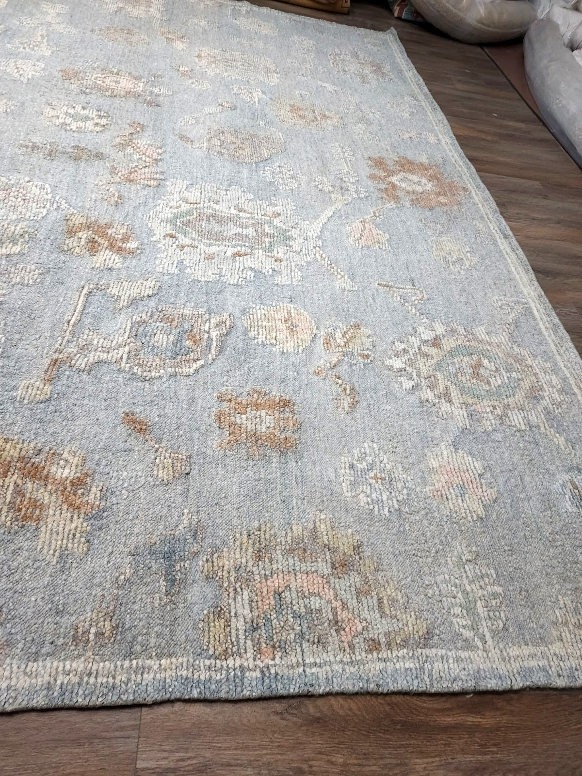 Turkish Bohemian Rug,Turkish Oushak Rug,Turkish Contemporary Oushak Rug,14×16 Ft