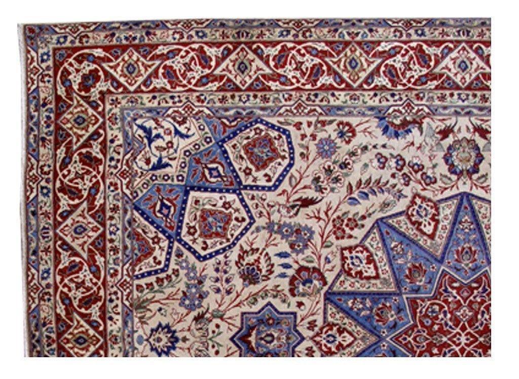 10×13′ Navy Blue Classic Design Perssiaan-Inspired Bakhtiari Rug 80574