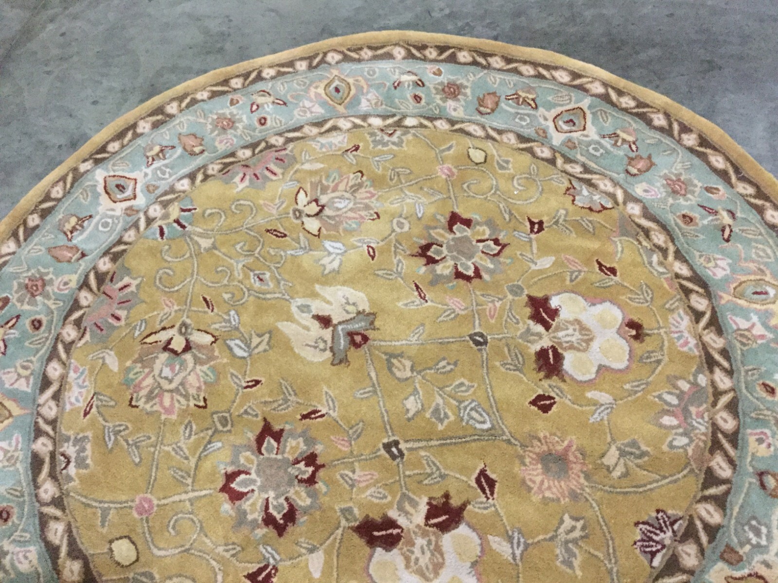 COPPER / MOSS 6′ X 6′ Round Flaw in Rug, Reduced Price 1172661695 TLP712B-6R