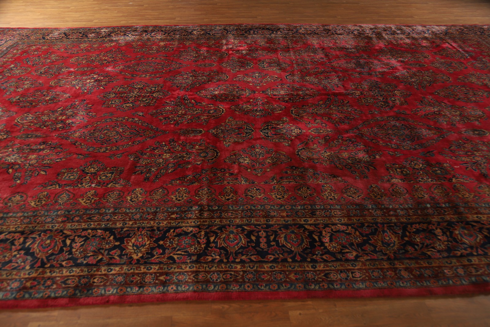 Antique Vegetable Dye Palace Size Rug 12×20 Wool Hand-knotted Home Decor Carpet