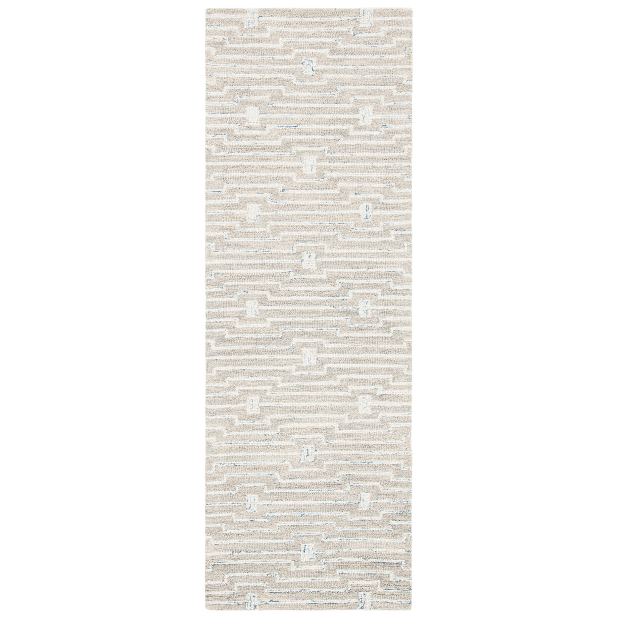 SAFAVIEH Micro-Loop MLP178F Light Grey / Ivory Rug