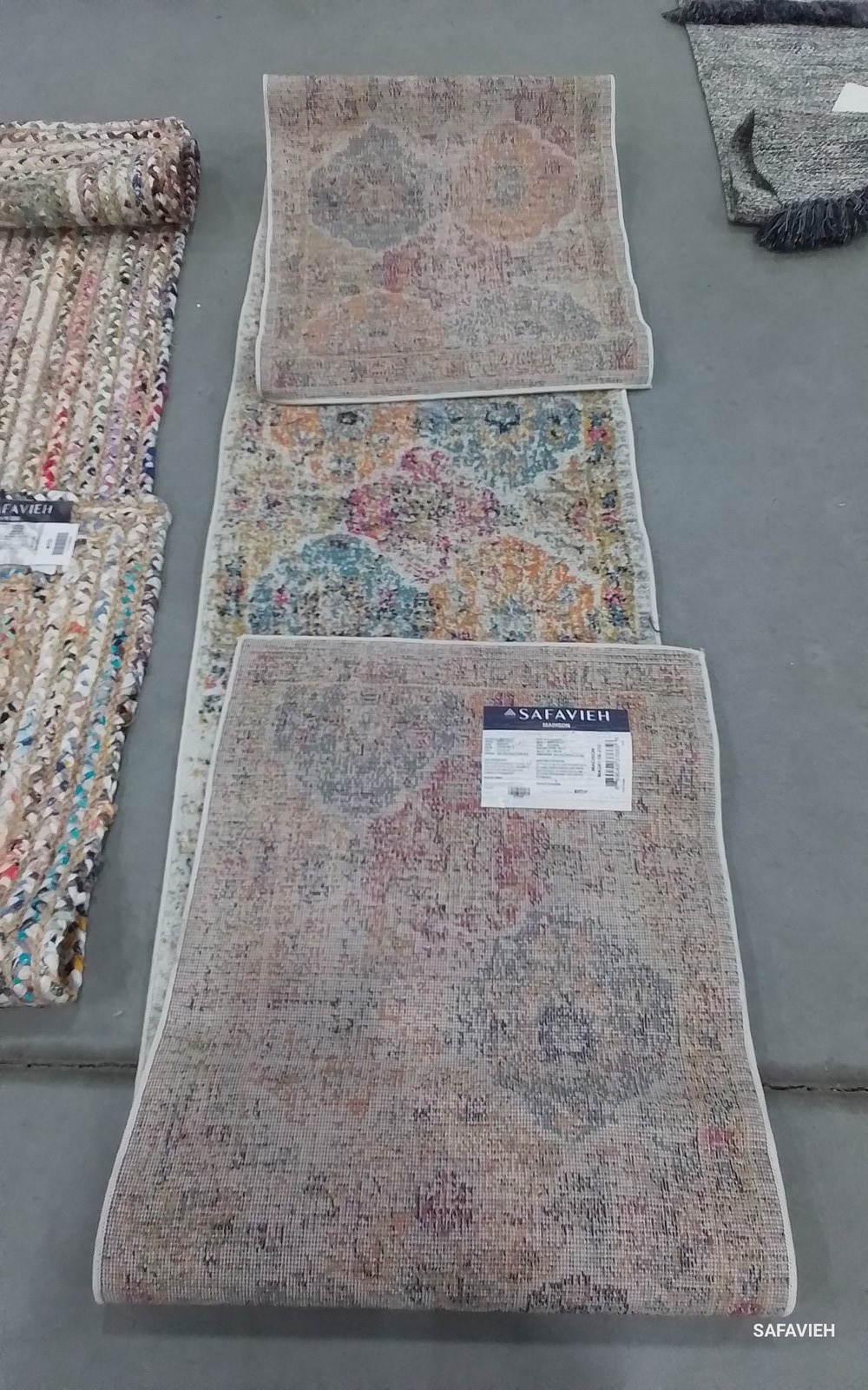 CREAM / MULTI 2′-3″ x 12′-0″ Flaw in Rug, Reduced Price 1172798366 MAD611B-212