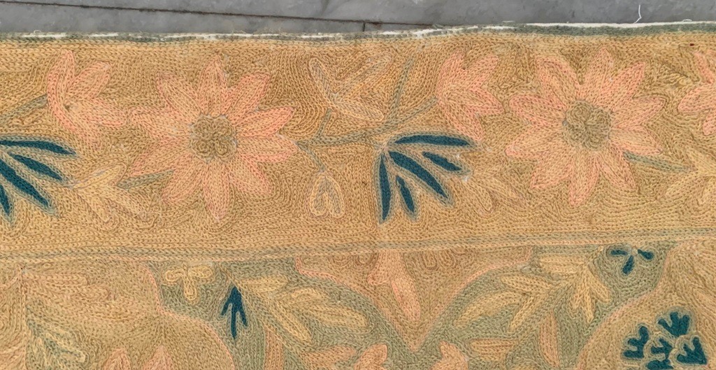 Vintage French Style Handmade Aubusson Needlepoint Area Rug 3×5 ft Free Ship