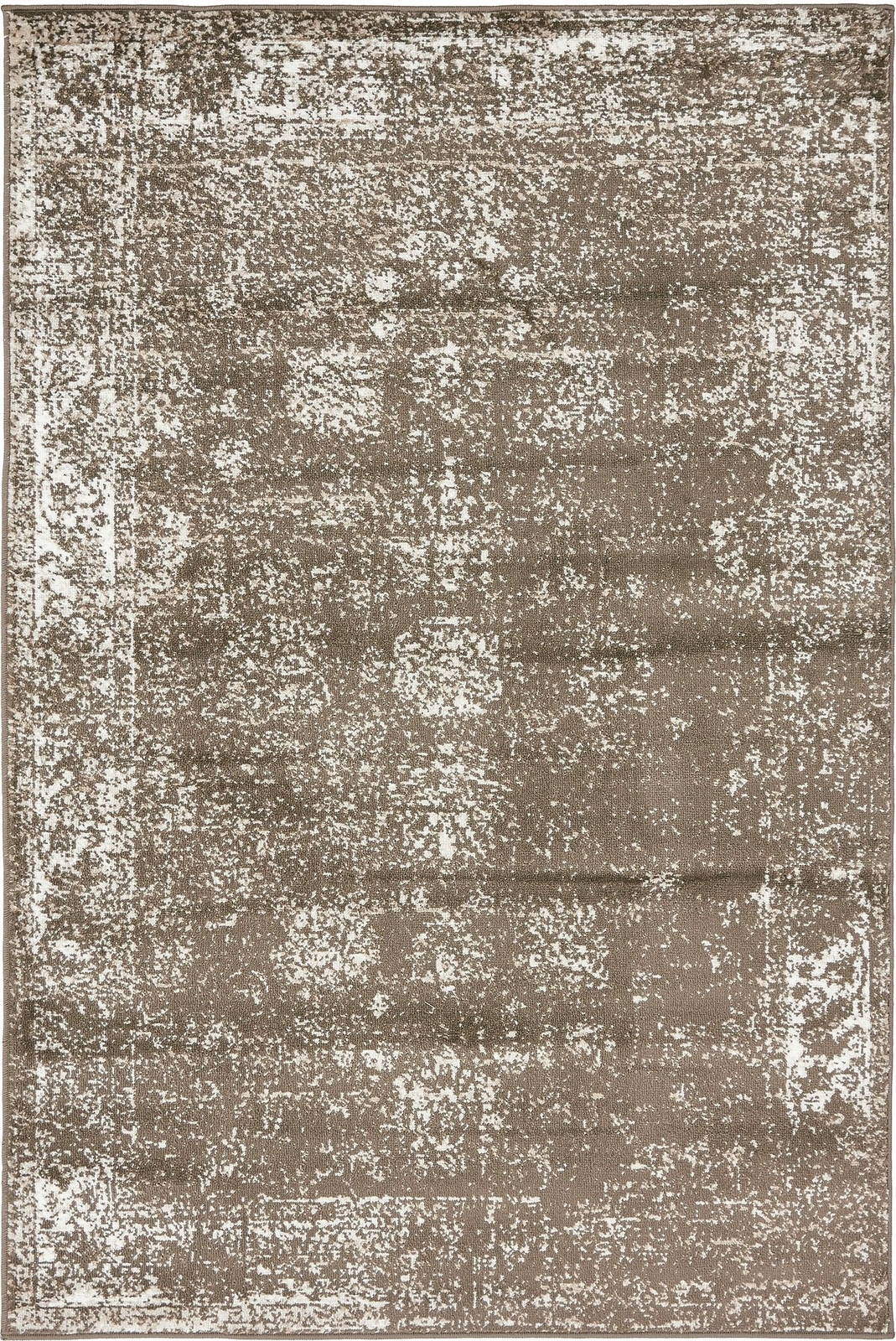 Unique Loom Sofia Collection Area Rug – Casino (4′ 1″ x 6′ 1″ Rectangle, Brow…