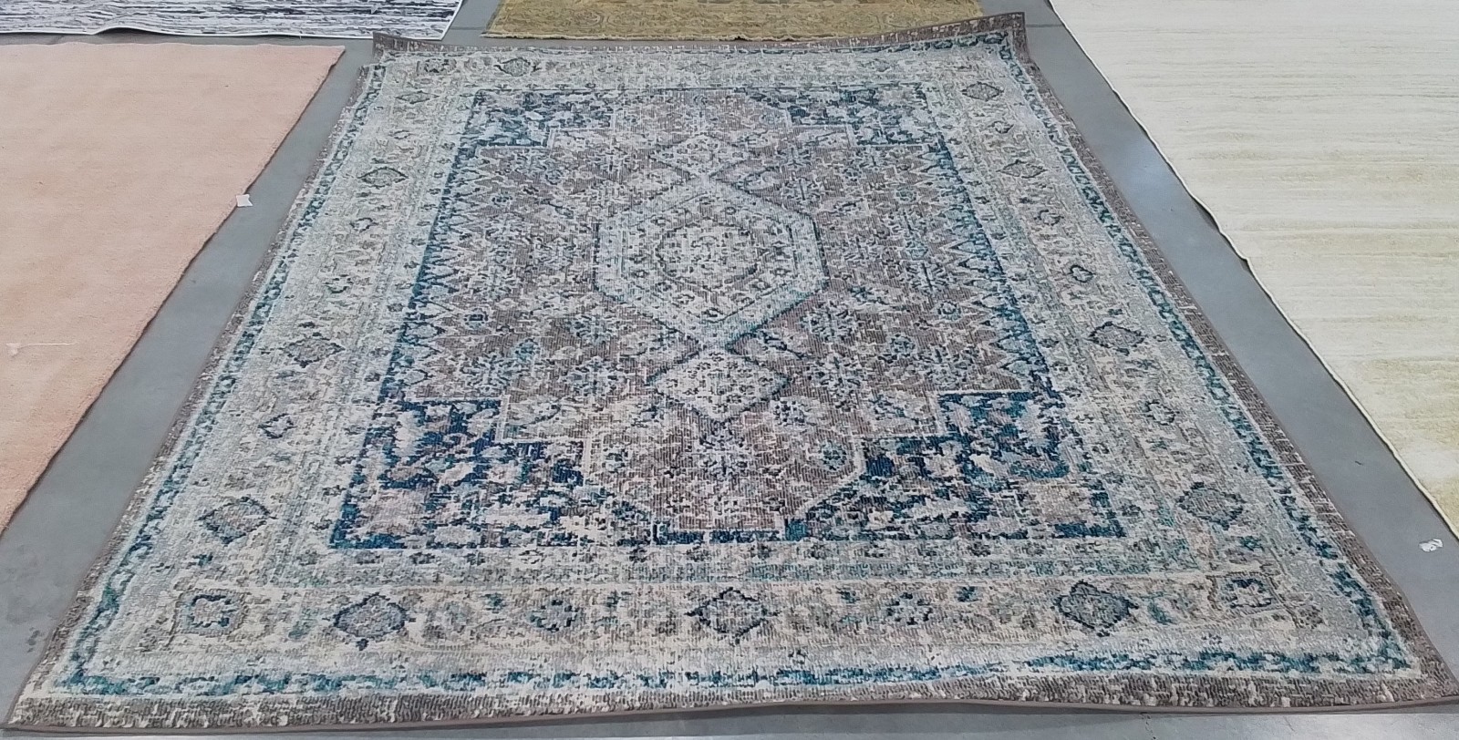 GREY / BLUE 8′-0″ x 10′-0″ Back Stain Rug, Reduced Price 1172784408 PHX155F-8