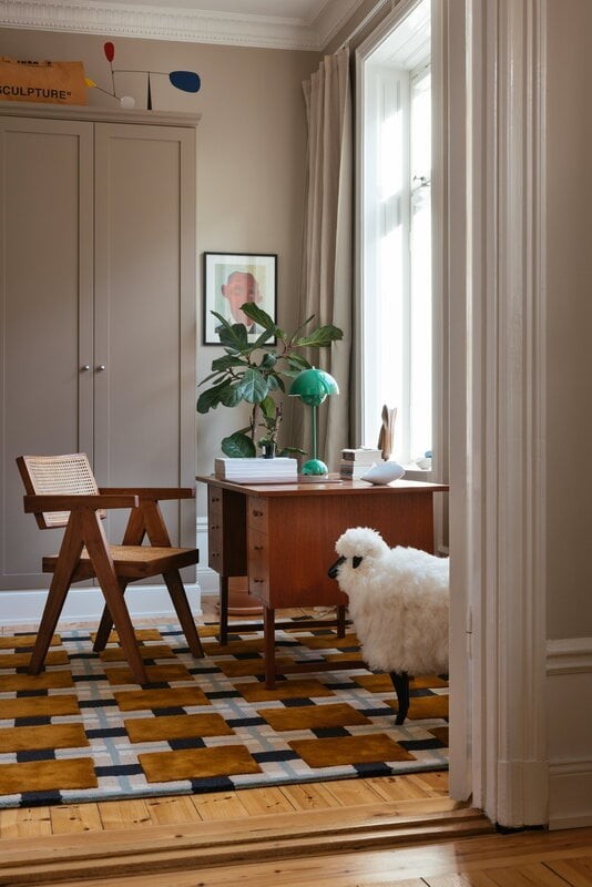 Hand-Tufted Wool Rug 9x12ft- Nordic Knots Modern Room Design Handmade Area Rugs