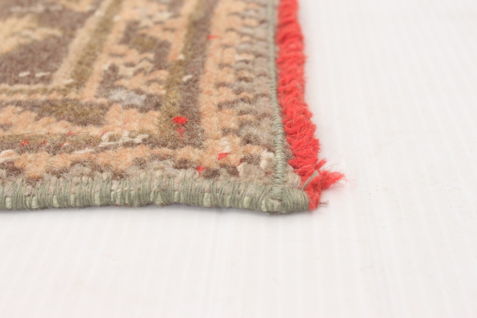 Vintage 4’6″ x 11’10” Traditional Hand Knotted Vegetable Dye Wool Area Rug