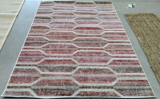 RED / IVORY 6′ X 9′ Stained Rug, Reduced Price 1172711185 MTG481Q-6