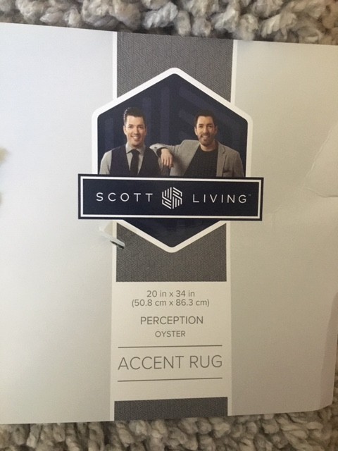 NWT ! Scott Living Accent Rug 20 x 34 in