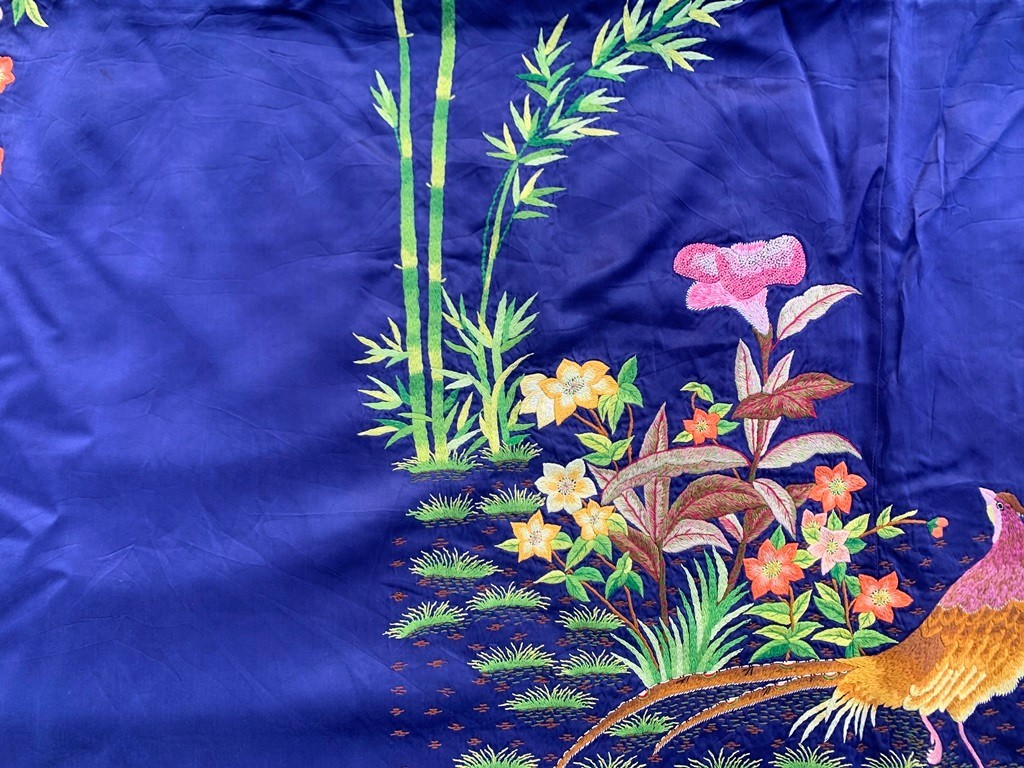Antique Chinese Tablecloth,Embroidered Chinese Tablecolth 5×6 ft Free Ship