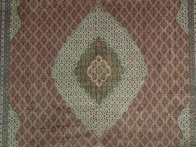 8’2 x 11’6 Perrsian Tabriiz Wool & Silk Rug Super High End 400+ KPSI Irran 16804
