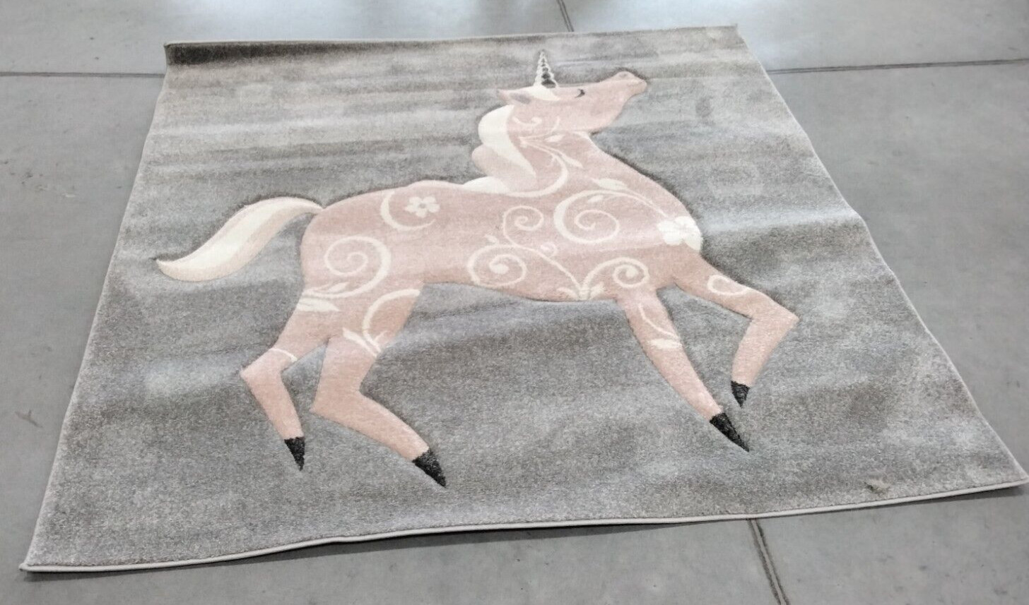 PINK 5′-3″ X 5′-3″ Square Back Stain Rug, Reduced Price 1172721900 CRK163F-5SQ