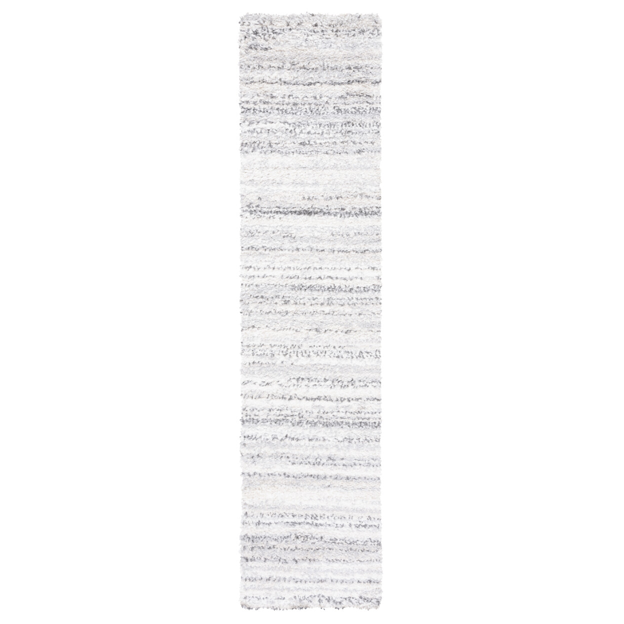 SAFAVIEH Berber Shag Collection BER406F Grey / Ivory Rug