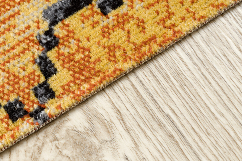Modern Original Stylish Carpet Mundo Glamour Vintage Orange Black Outdoor