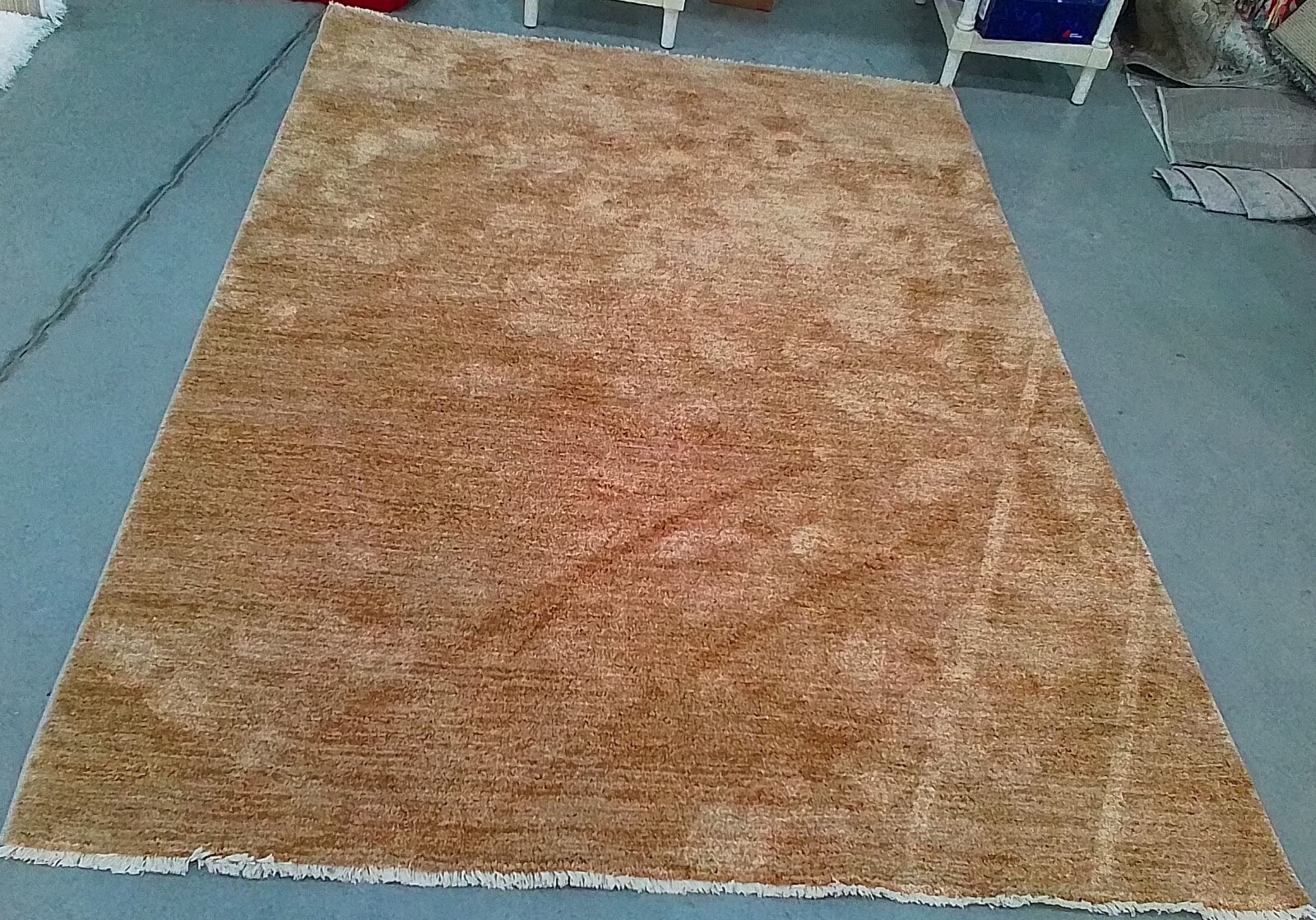 RUST / COPPER 5′-3″ x 7′-7″ Back Stain Rug, Reduced Price 1172762792 LAS108P-5