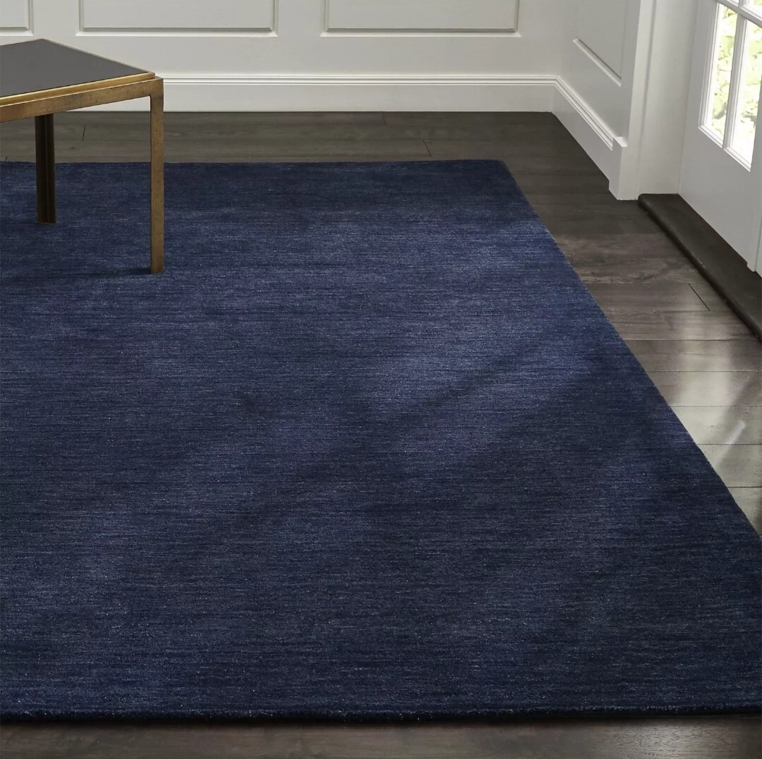 New Baxter Indigo Blue Handmade Area Rug ,Home Decor Rug, Premium Quality Rug