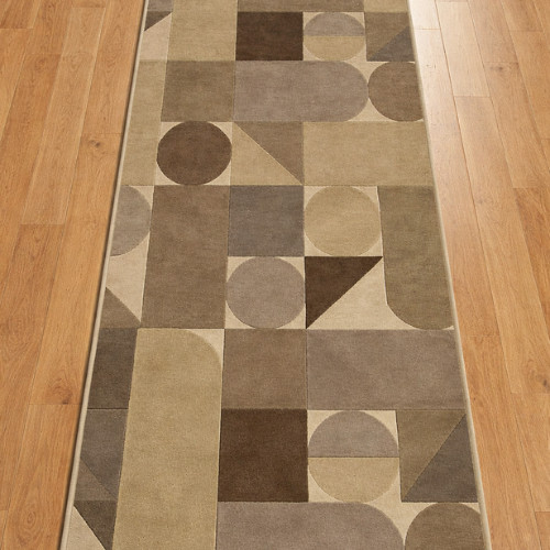 Luxury Hand Tufted Wool Rug Modern Geometric Abstract Area Carpet, Runner Rugs
