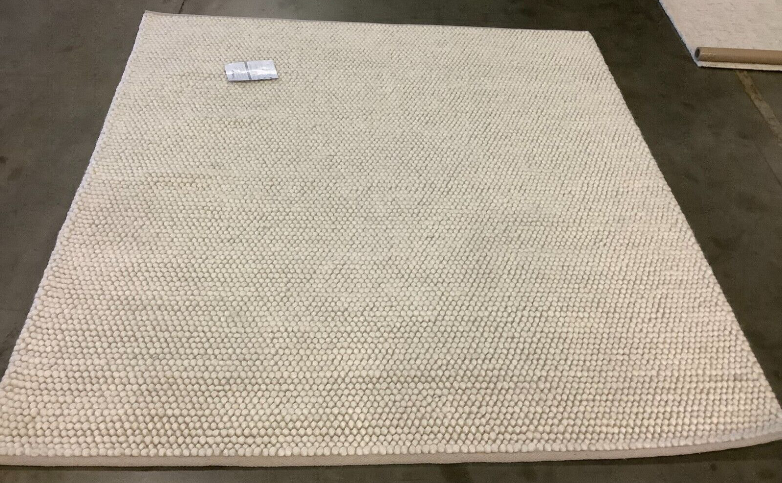 IVORY 6′ X 6′ Square Flaw in Rug, Reduced Price 1172664833 NAT220A-6SQ