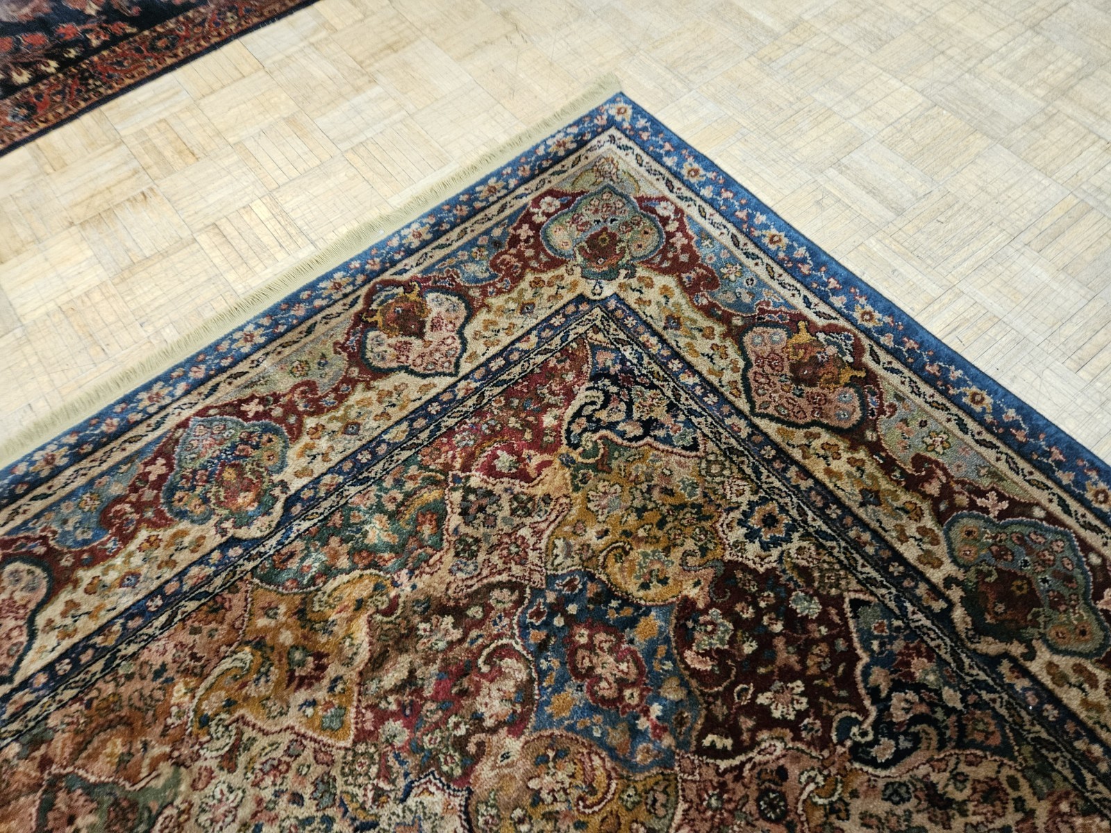 9×12 KARASTAN SAMOVAR TEAWASH KIRMAN PANEL – 903 100% WOOL RUG – GOOD CONDITION