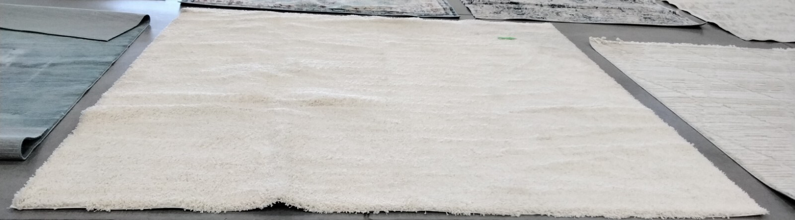 IVORY 11′ X 11′ Square Stained Rug, Reduced Price 1172756096 SG151-1212-11SQ