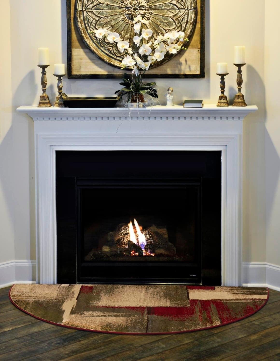 Timor Barista Collection Area Rug – Multi/Red 2′ 7″ x 4′ 1″ Hearth