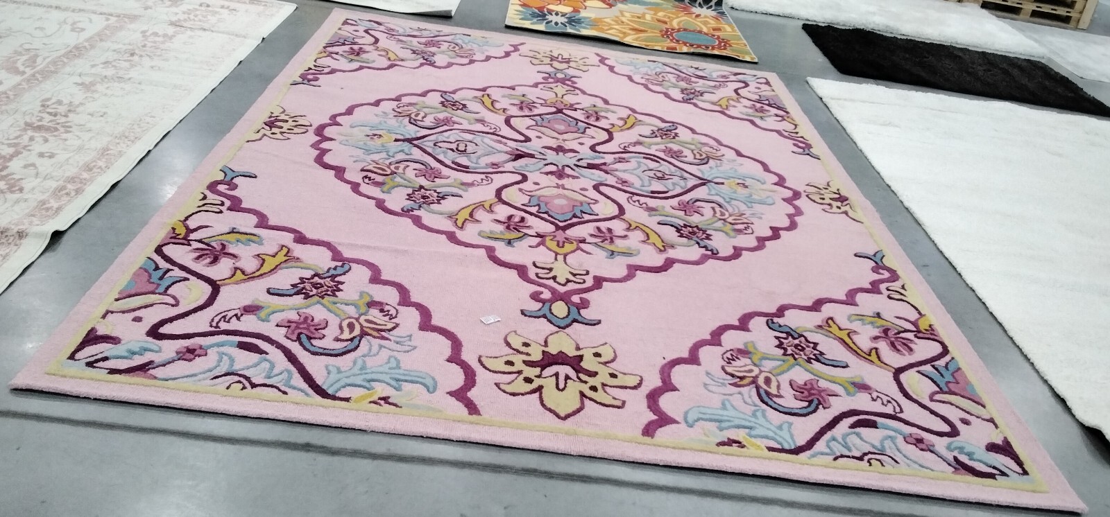 PINK / MULTI 8′-9″ X 12′ Back Stain Rug, Reduced Price 1172748250 BLG605A-9