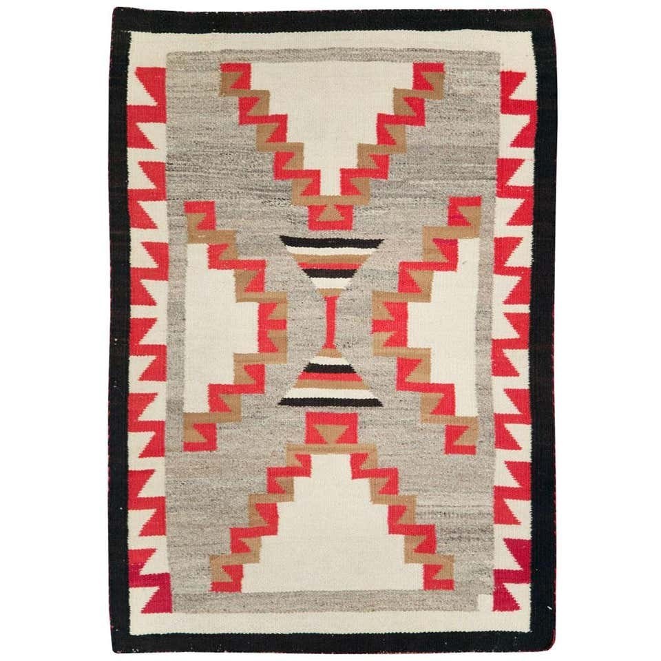 Southwestern Navajo Ganado Rug Handmade Antique Native American Wool Large Rugs