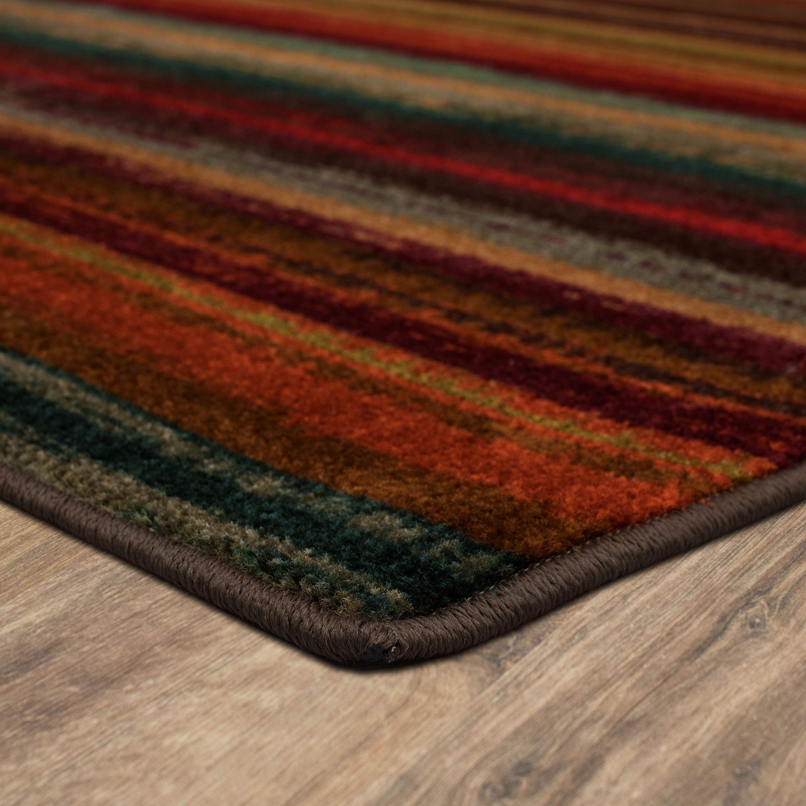 Boho Stripe 2′ x 8′ Area Rug – Multicolor – Perfect for Living Room, Dining R…