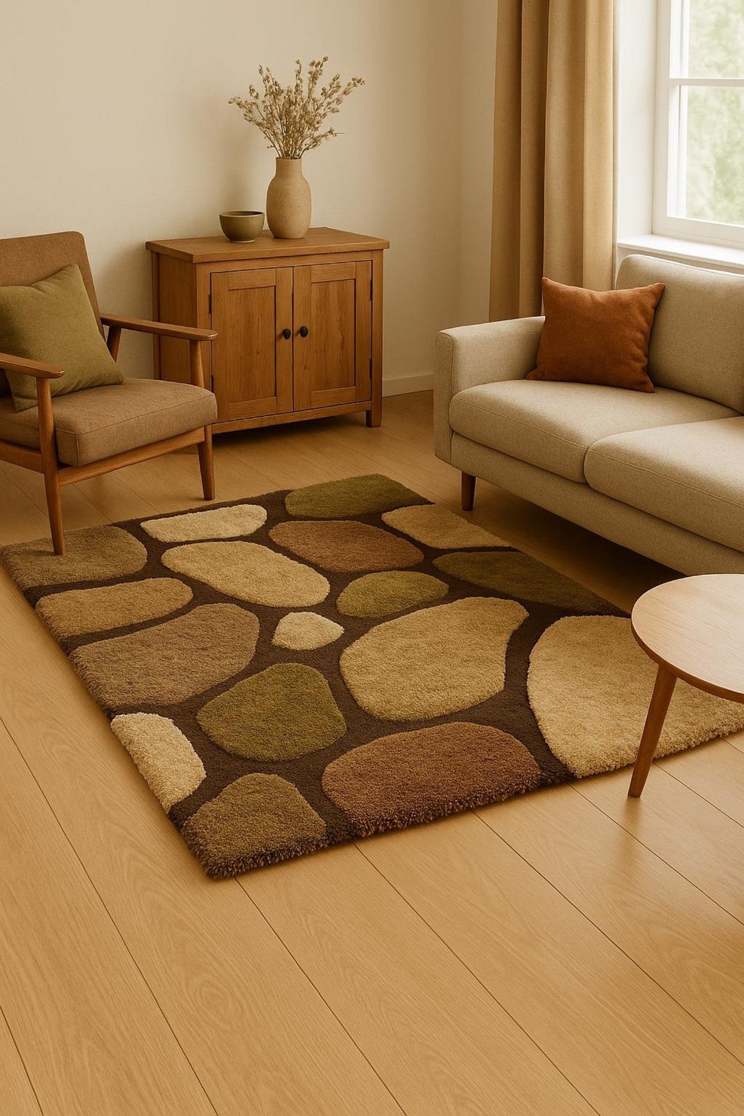 Designer Rug | Irregular Rug | Wool area Rugs | Living Room Rug | Tufted A31