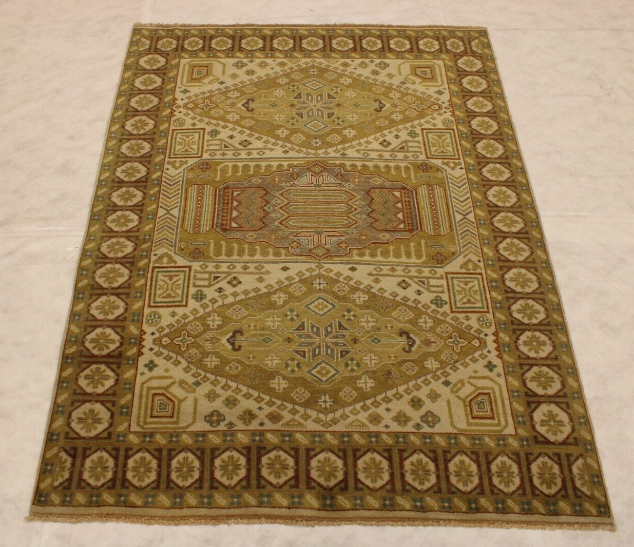 5’9″ x 7’8″ ft. Turkish Knot Vegetable Dye Wool Oriental Hand Knotted Rug