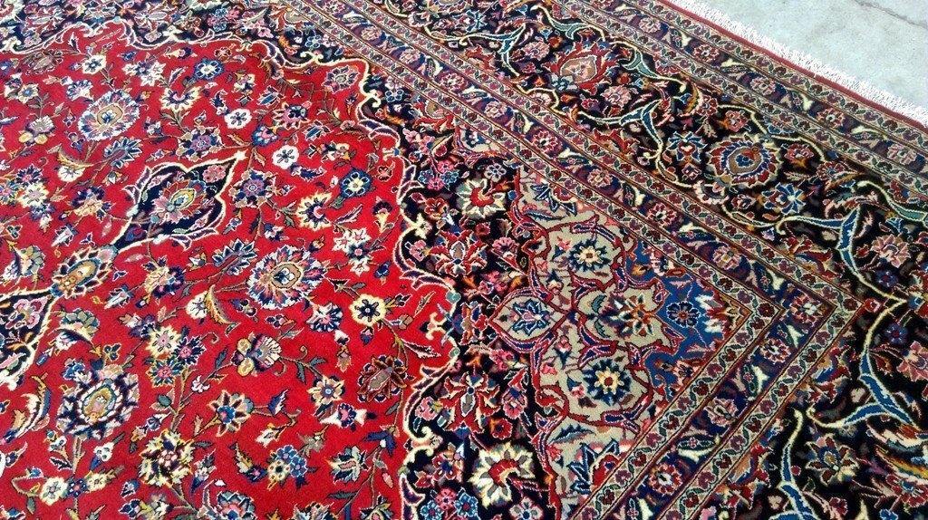 10′ x 13′ Red Classic Handmade Perssiaan Kashhan Rug 80857