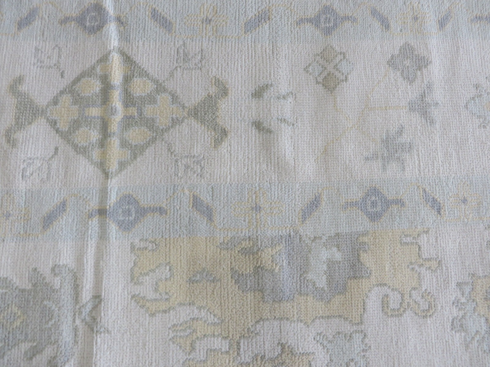10’1 x 13’11 Hand Knotted Ivory Modern Oushak Oriental Rug G15985