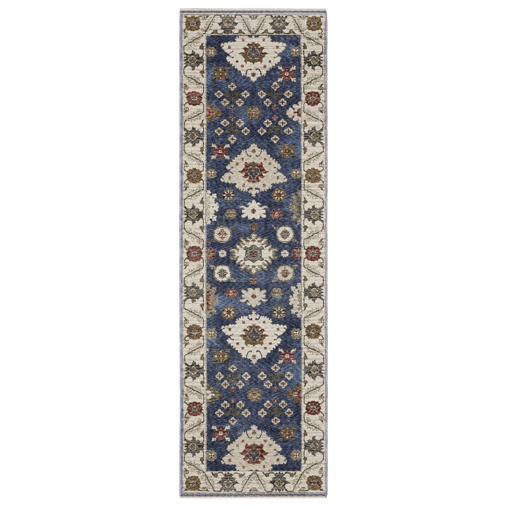 Oriental Weavers Hastings Area Rug HA06Z Casual Blue Classic Medallion