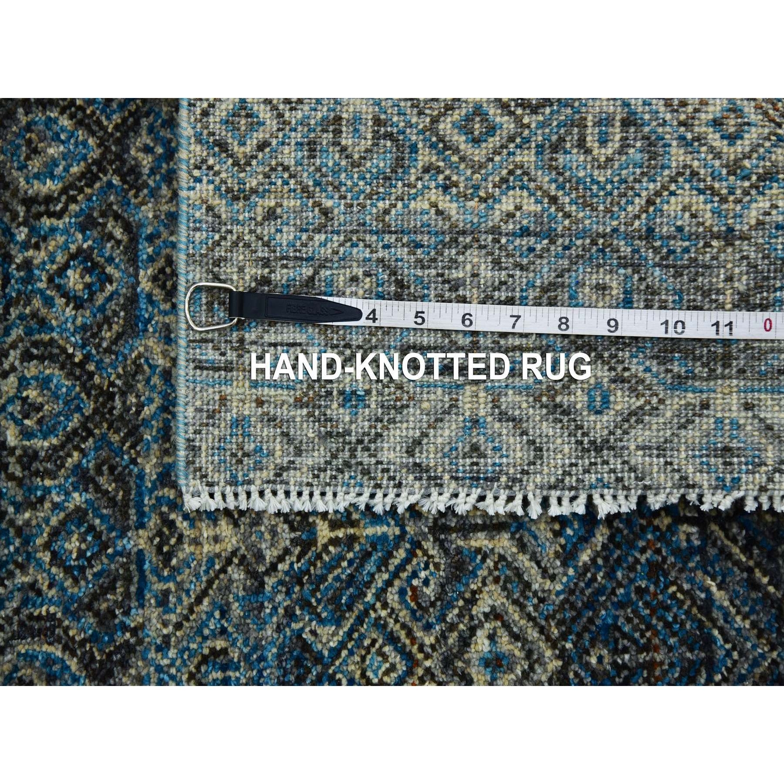 2’6″x6’1″ Blue 100% Wool Hand Knotted Kohinoor Herrita Design Runner Rug R79498