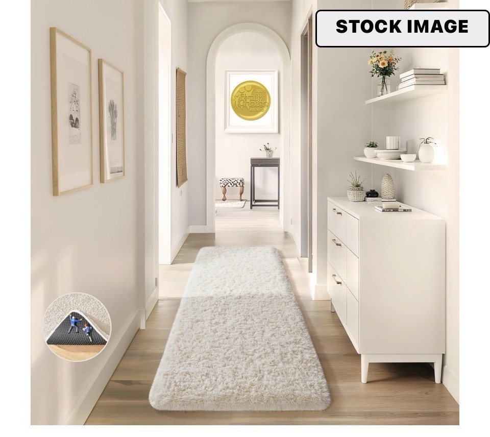 Rug 2’ X 8’ Ft Area Rug by Ophanie Ivory Rug
