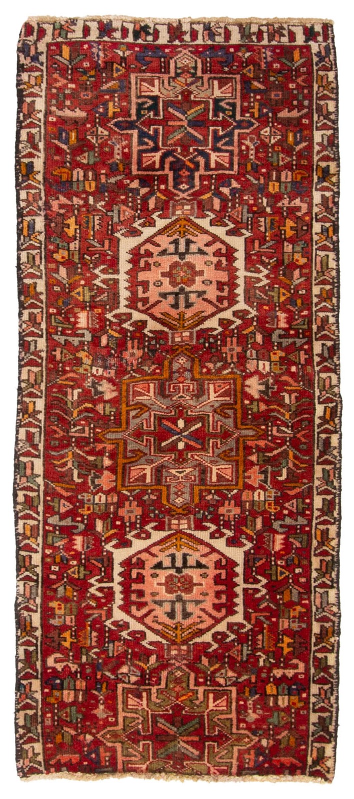 Vintage 2’3″ x 5’4″ Traditional Hand Knotted Vegetable Dye Wool Area Rug
