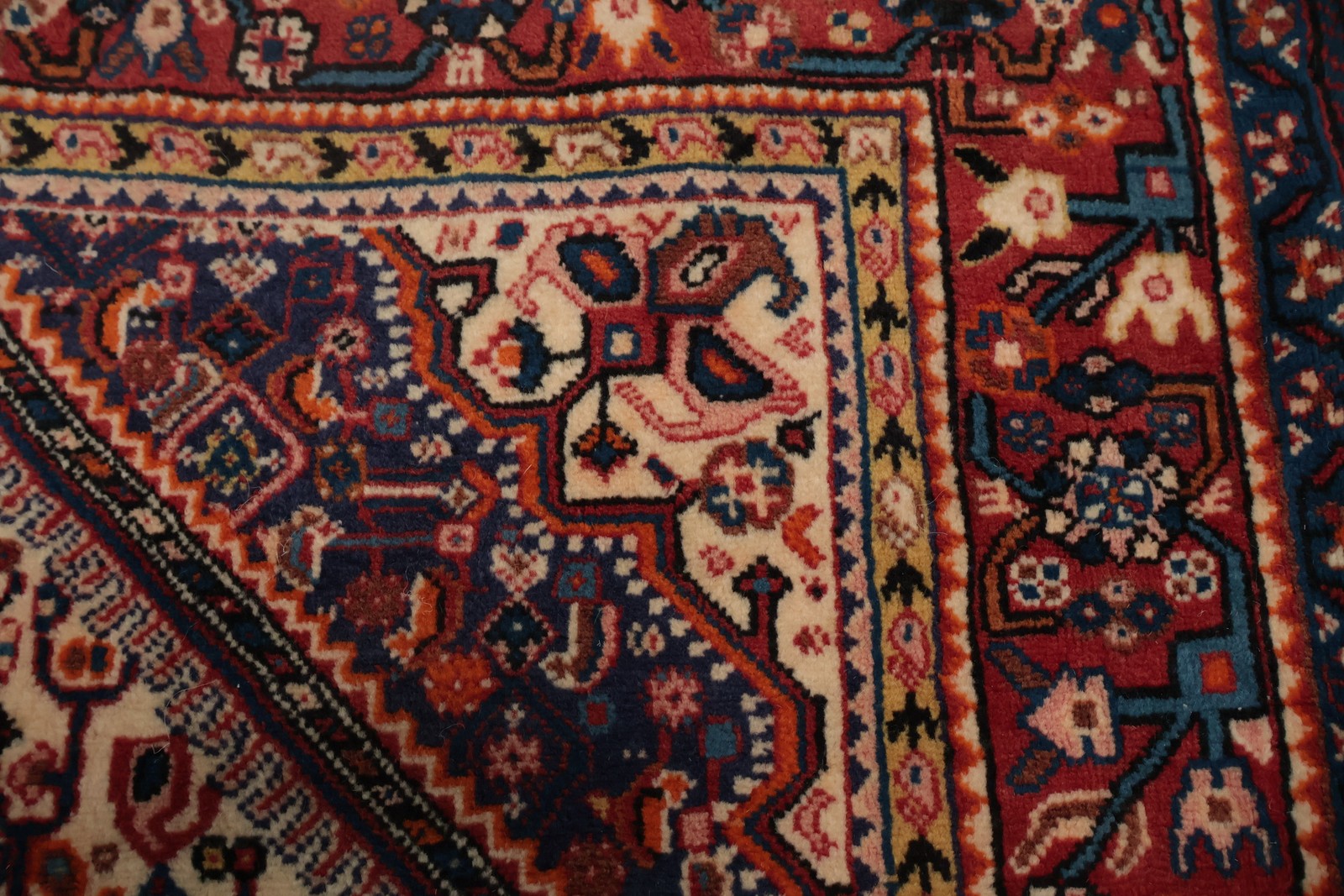 Elegant Vintage Ivory Area Carpet Rug Ornate Pattern Design Handmade Carpet 4×6