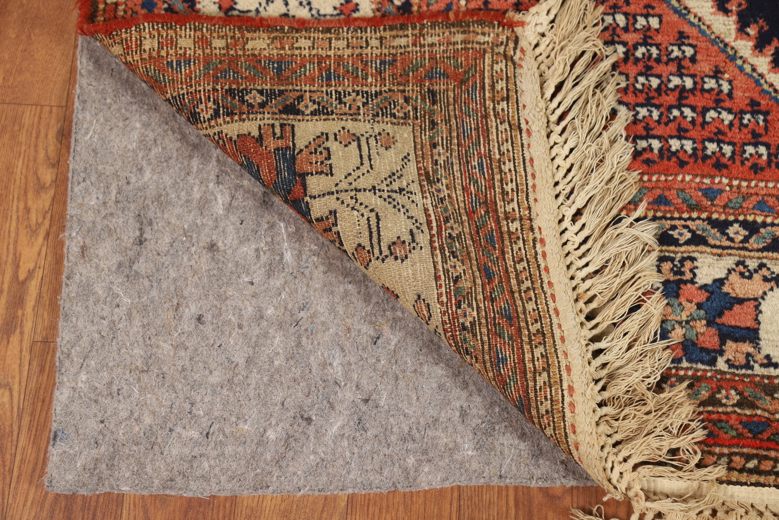 Vegetable Dye Antique Malayer Navy Blue Wool Hand-knotted Traditional Rug 5×6