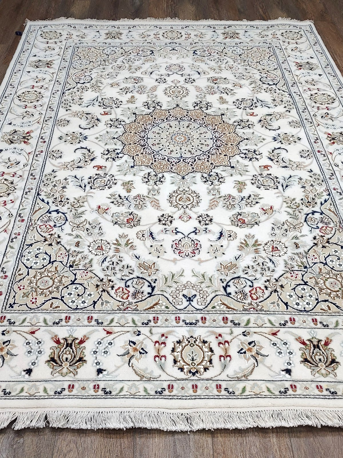 Turkish Silk&Wool Hand Made Bohemian Royal Classic Design, Turkish Rug 5.5×8 Ft