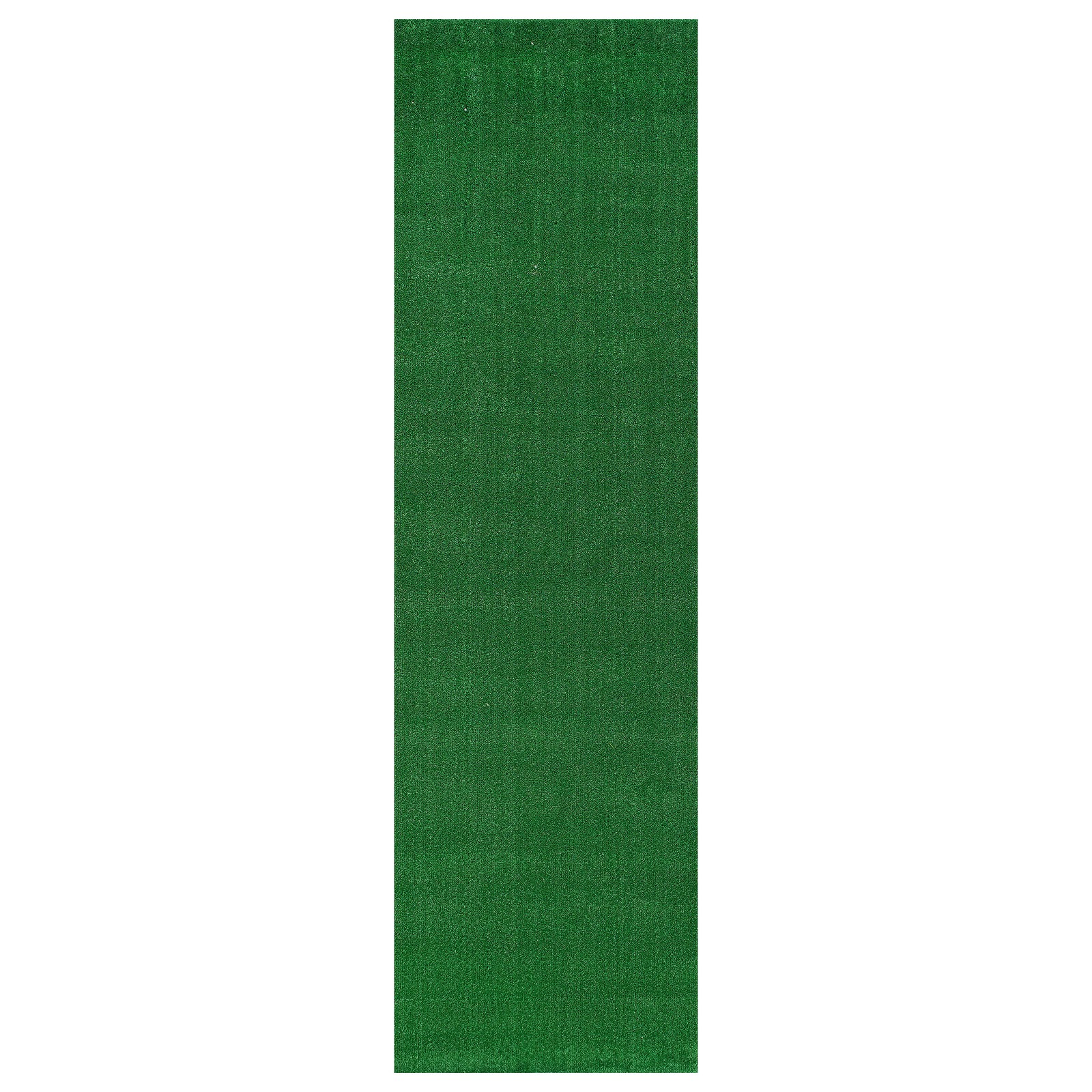 Rugshop Outdoor Rug Artificial Turf Solid Grass Outdoor Carpet Green Rug 2’7″x6′