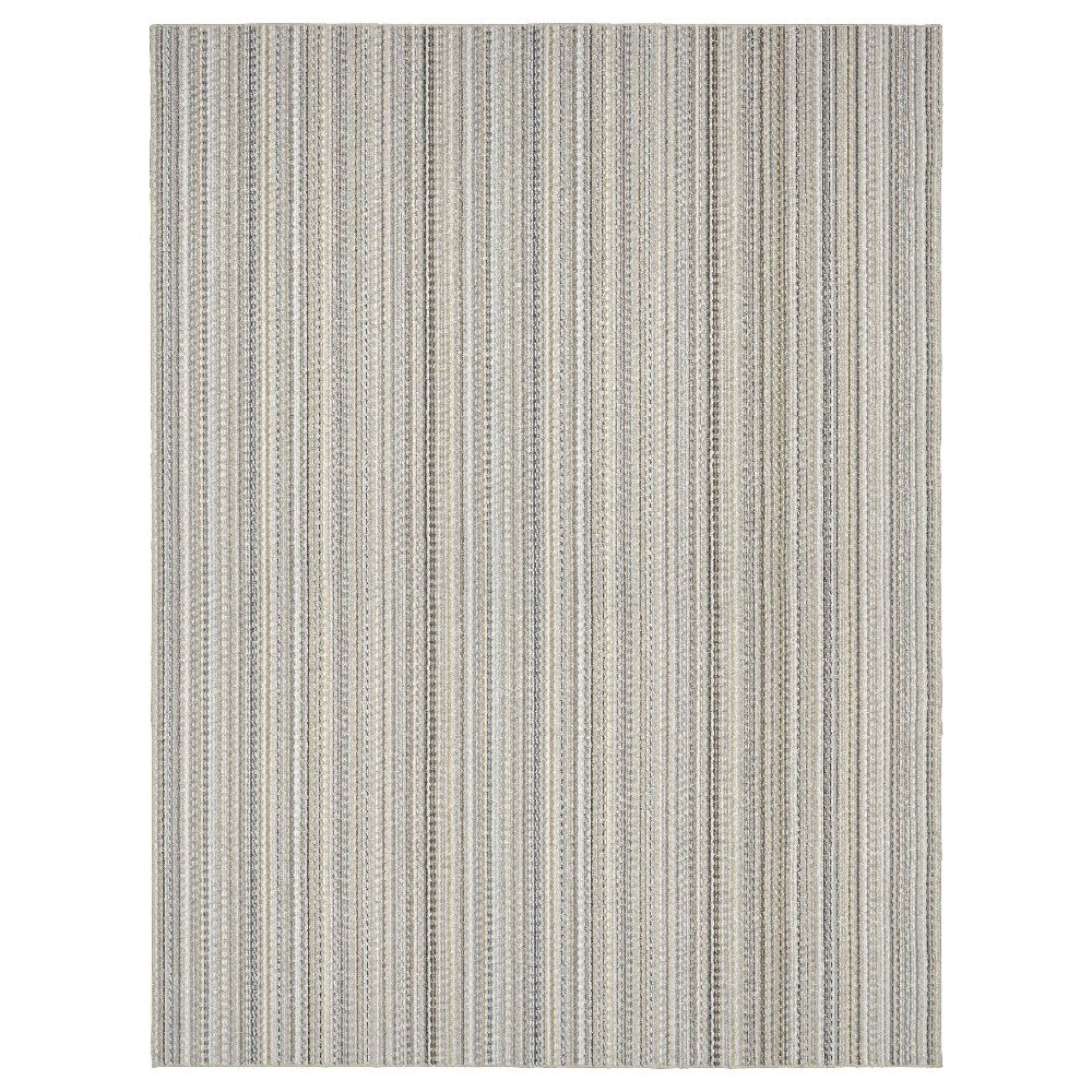 Indoor Area Rug Polypropylene Earth Tones 30×40 Carnival Stripe Assorted