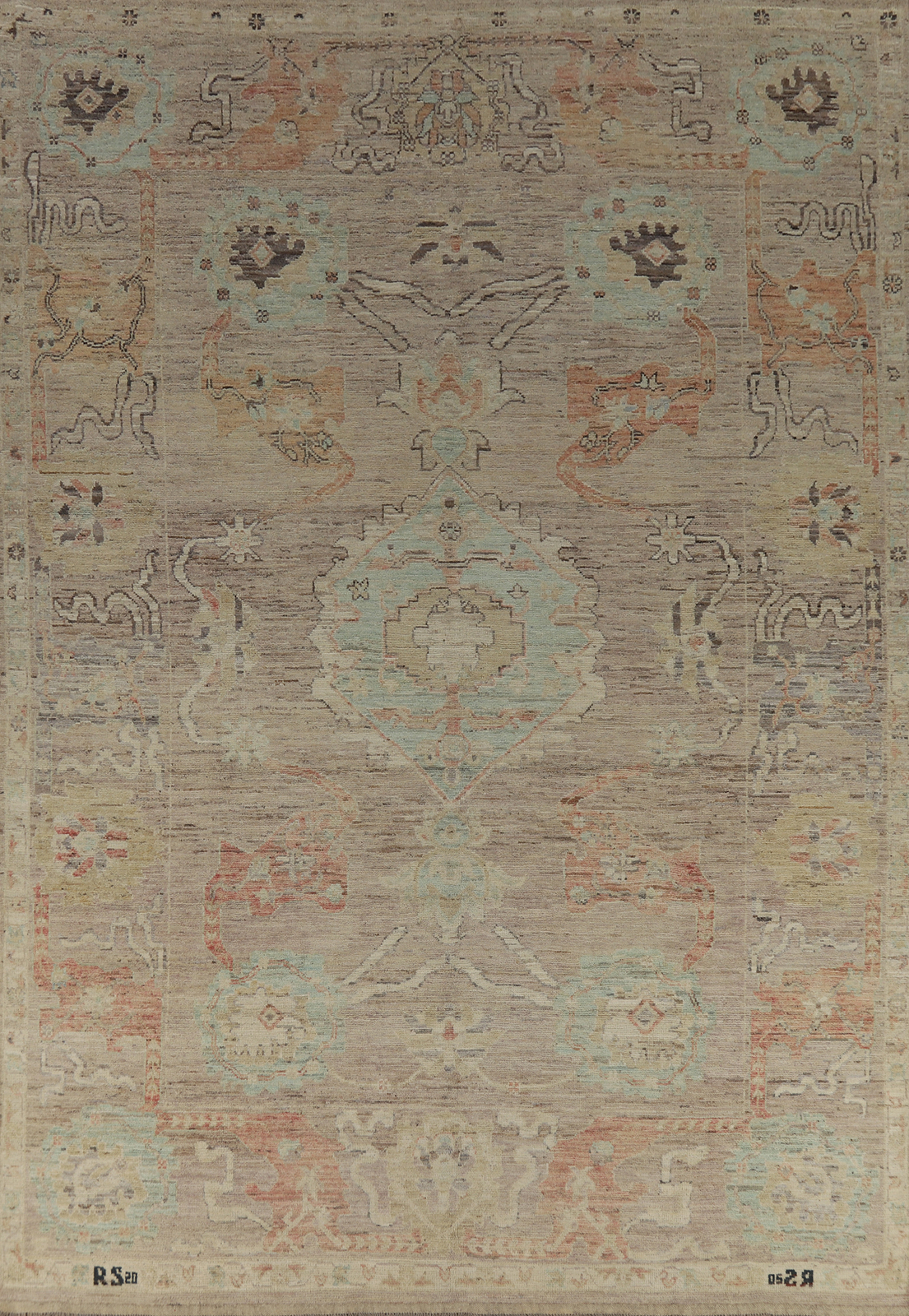 Vegetable Dye Traditional Oushak Turkish Rug Living Room Handmade Carpet 10’x12′
