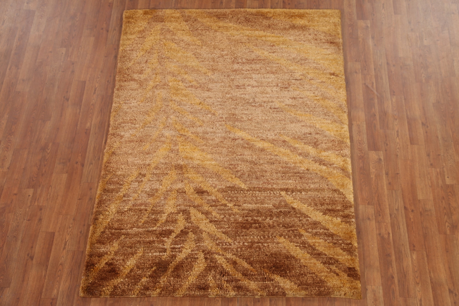 Modern Handmade Luxury Hand-Knotted Moroccan Wool Accent Rugs 5×6 ft