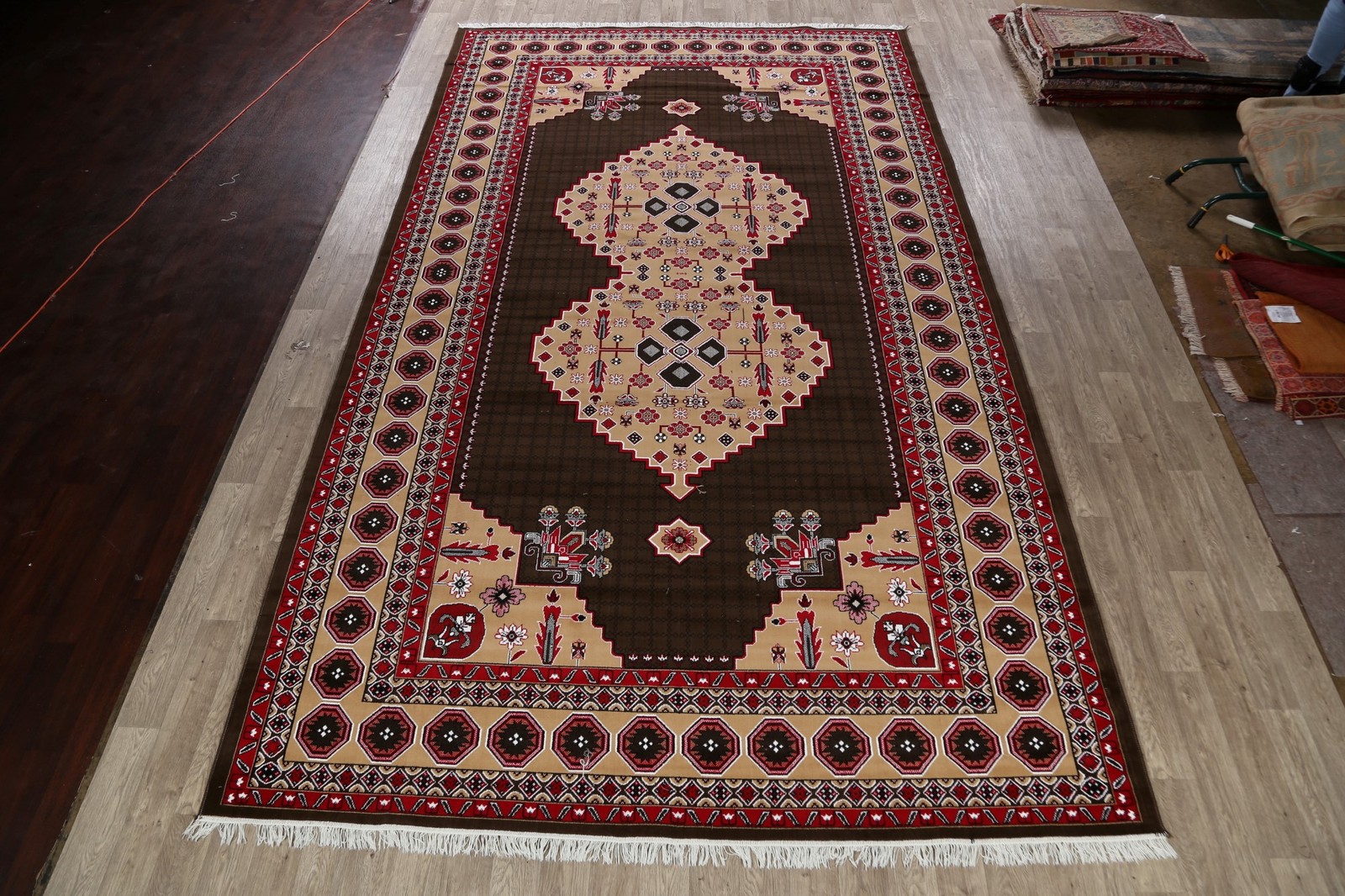 Aubusson Turkish Oriental Area Rug 10×16 Geometric Traditional Palace Sized