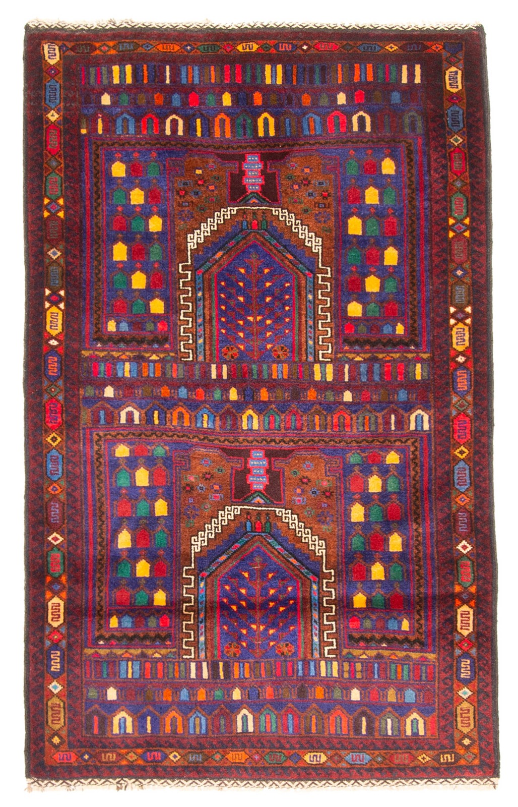 Traditional Vintage Hand-Knotted Area Rug 2’10” x 4’9″ Oriental Wool Carpet