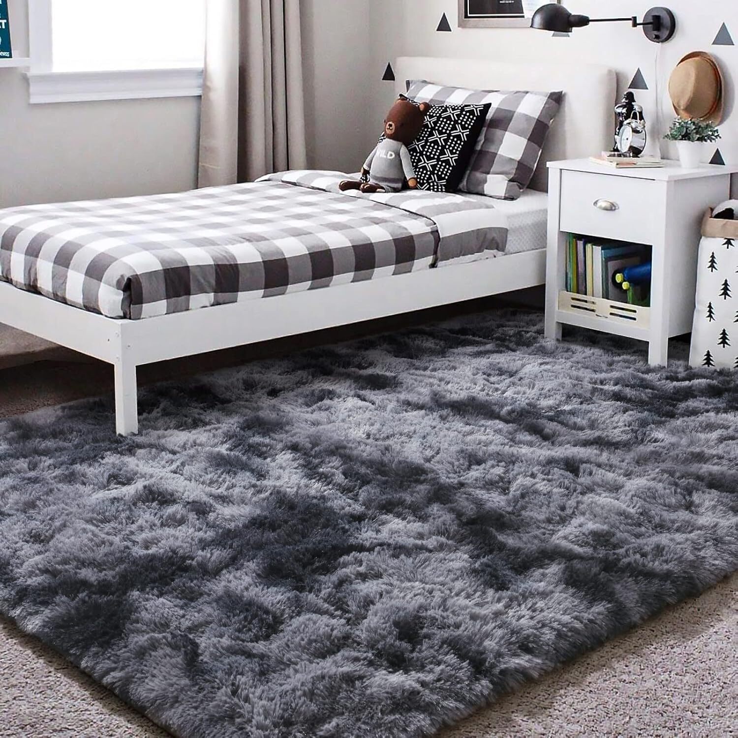 Area Rugs for Living Room Bedroom Soft Fluffy Shag Non-Slip High Pile Carpet
