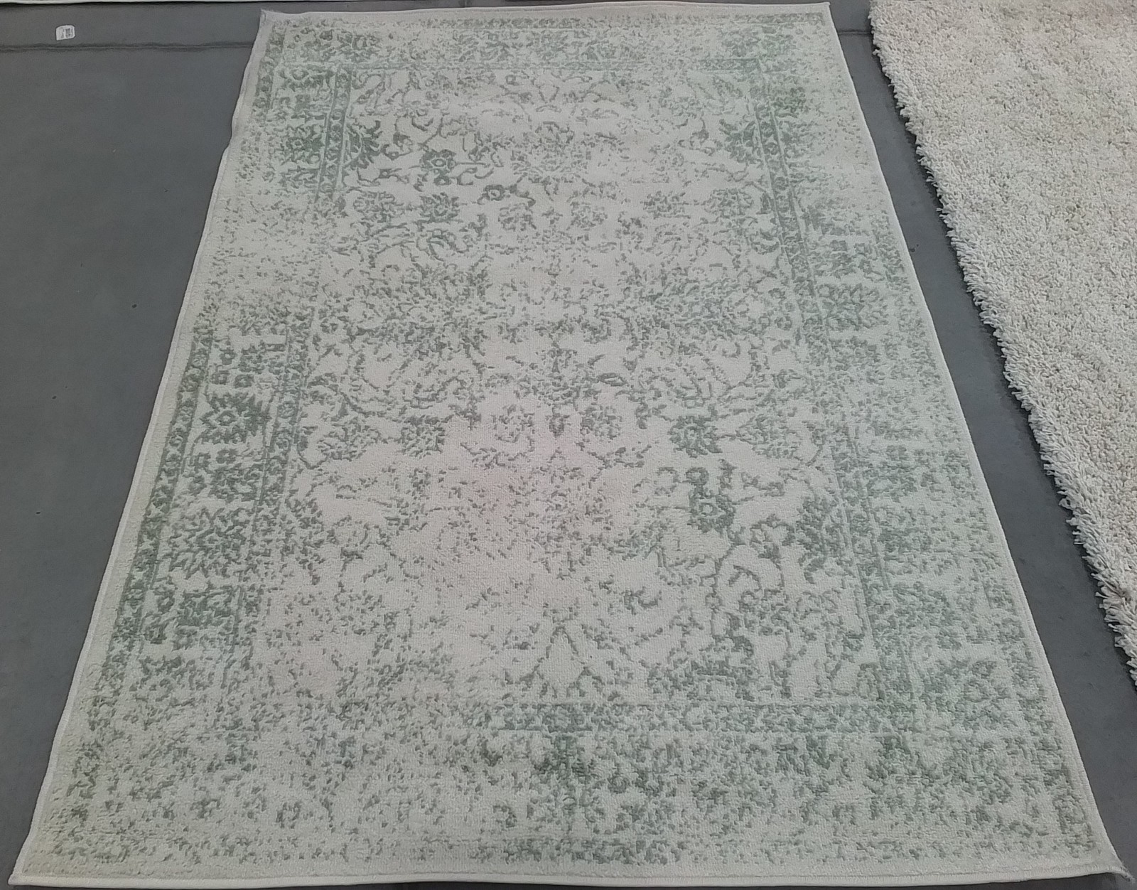 IVORY / SAGE 4′-0″ x 6′-0″ Back Stain Rug, Reduced Price 1172785950 ADR109V-4