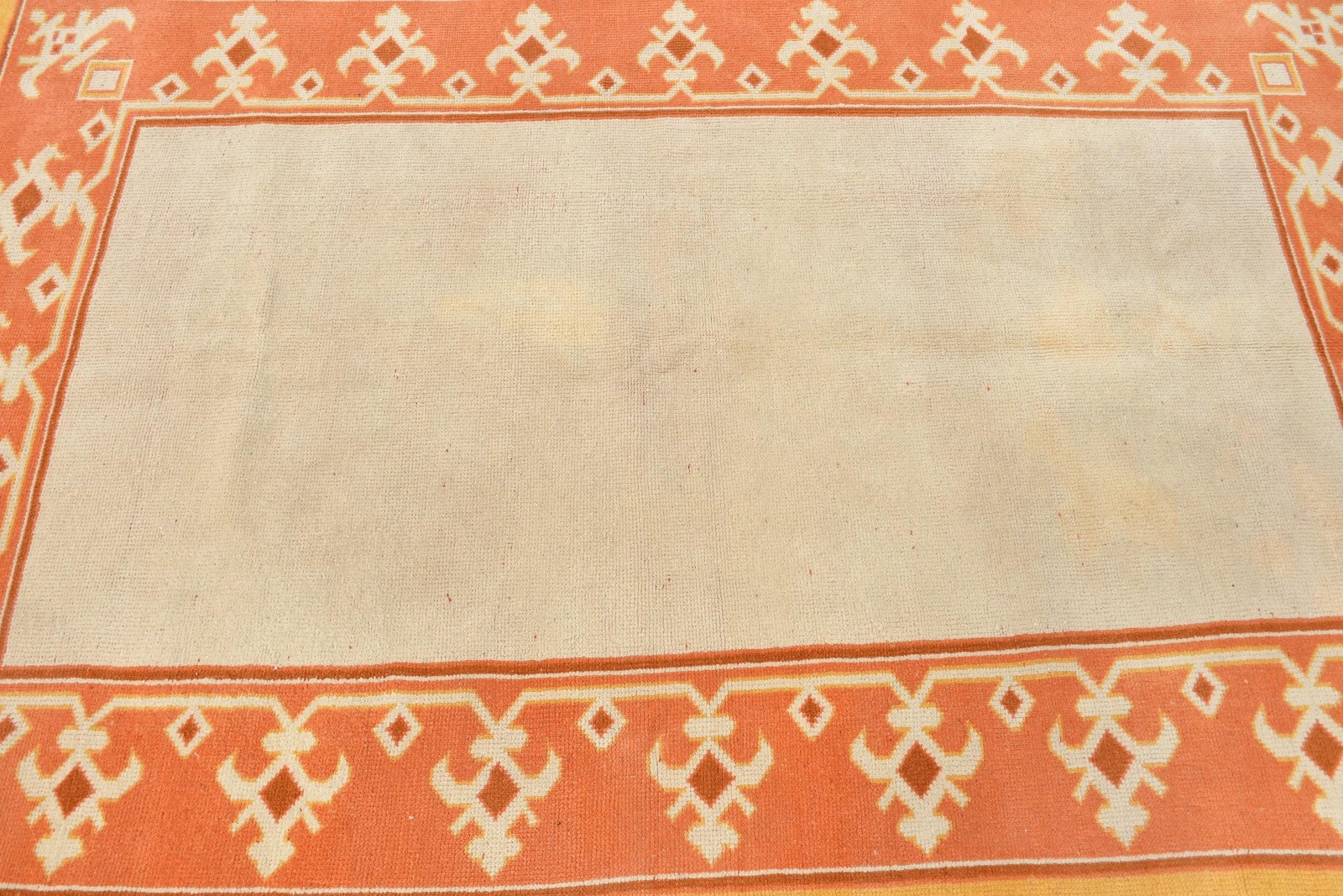 5×7,4 ft Rug, Turkish Vintage Rug, Orange Moroccan Rug