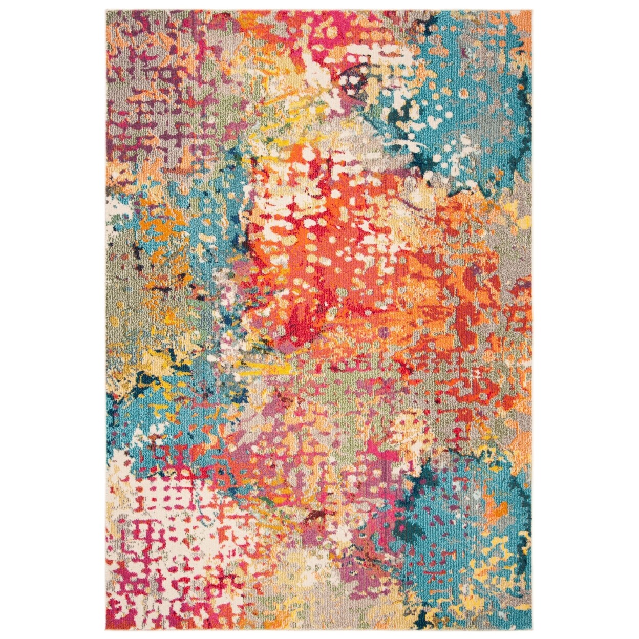 SAFAVIEH Madison Collection MAD429C Ivory / Multi Rug